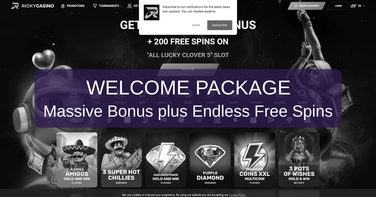 Ricky Casino - Join the Leading Online Casino in Australia Today